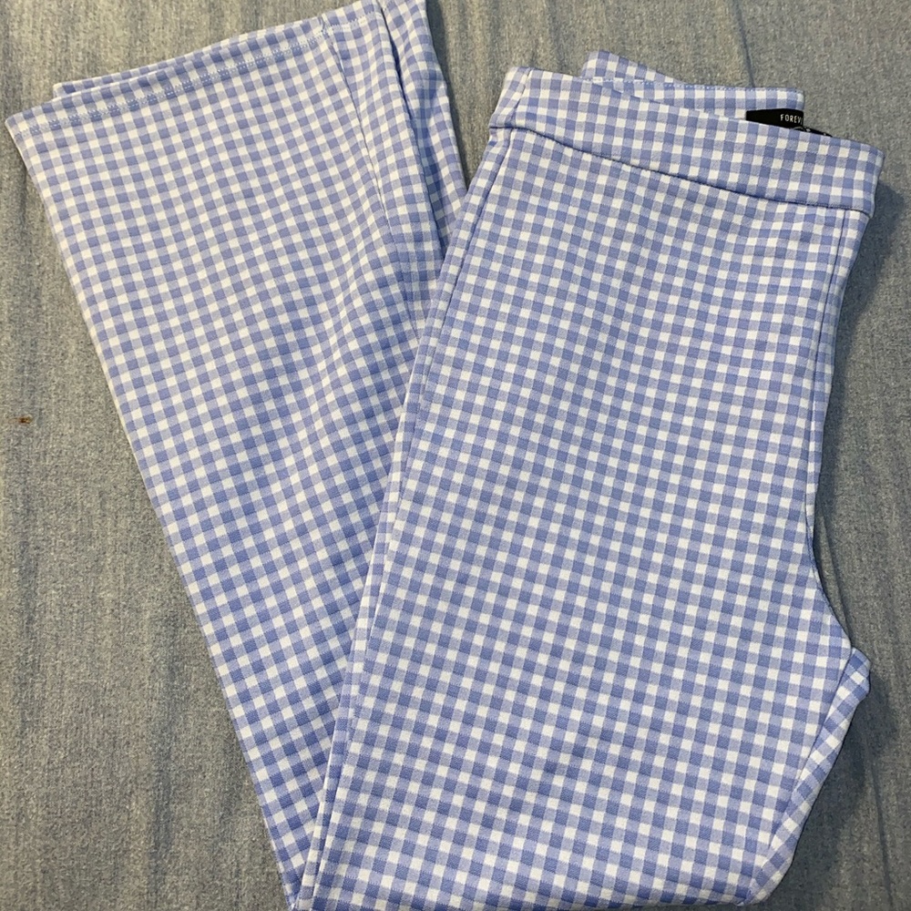 Flare gingham pants!